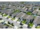 Neighborhood aerial view showing uniform homes and landscaping at 2727 Harmonia Hammock Rd, Harmony, FL 34773