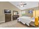 Bright bedroom with a ceiling fan, and neutral walls at 2737 N Poinciana Blvd # 92, Kissimmee, FL 34746