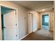 Upstairs hallway features carpet, multiple doors, and an abundance of natural light at 1343 Lassen St, Haines City, FL 33844