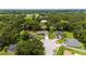 Aerial view of a charming single-story home located on a cul-de-sac lot at 1405 Ashbury Ct, Lakeland, FL 33809