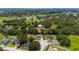Aerial view of a charming single-story home located on a cul-de-sac lot at 1405 Ashbury Ct, Lakeland, FL 33809
