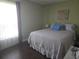 Bright bedroom with a window, neutral walls and a comfortable bed at 2357 Great Harbor Dr, Kissimmee, FL 34746