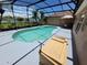 This screened-in pool features a patio area, ideal for entertaining and relaxation at 2357 Great Harbor Dr, Kissimmee, FL 34746