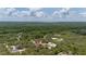A scenic aerial view showing the expansive land and surrounding trees at 2576 R E Byrd Rd, Frostproof, FL 33843