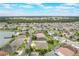Scenic aerial view of a Gathering-friendly neighborhood with a lake and lush green trees at 3212 Preserve Dr, Orlando, FL 32824