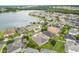 Picturesque aerial view of a suburban community next to a tranquil lake at 3212 Preserve Dr, Orlando, FL 32824