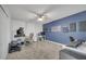 Bedroom with carpet, ceiling fan, and plenty of space for office and bed at 355 Churchill Ct, Kissimmee, FL 34759