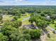 A lush aerial view of a home nestled among mature trees in a serene neighborhood at 6441 Nightwind Cir, Orlando, FL 32818