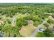 A high-angle shot of a home surrounded by lush trees in a peaceful community at 6441 Nightwind Cir, Orlando, FL 32818