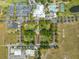 Aerial view of a community showcasing a park, parking, pool and recreation, and municipal buildings at 7413 Bent Tree Loop, St Cloud, FL 34771