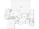 Floor plan with dimensions for the entire house including bedrooms, bathrooms, kitchen, and garage at 8214 Lake Serene Dr, Orlando, FL 32836