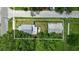 Birds eye view of a home with a fenced in yard and detached metal building; bordering a street at 1322 New York Ave, St Cloud, FL 34769