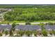 Aerial view of home with black roof and a large forest at 14234 Desert Haven St # 14234, Windermere, FL 34786