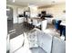 Open concept living space featuring kitchen, dining table, and comfortable seating arrangement at 1591 Barberry Dr, Kissimmee, FL 34744