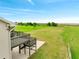 A view from the deck to the backyard with a walkway down to the bay at 2525 Ridgeway Dr, Kissimmee, FL 34746