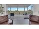 Relaxing screened porch with comfortable seating and a scenic view of the marsh at 2525 Ridgeway Dr, Kissimmee, FL 34746