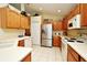 Bright kitchen with modern appliances, ample counter space, and a view to the dining area at 2591 Oneida Loop, Kissimmee, FL 34747