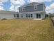 Large backyard with ample space, featuring a sliding door leading to a small patio area at 5793 Gingham Dr, Kissimmee, FL 34758