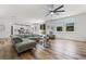 Open concept living space with access to backyard, kitchen and lots of natural light at 1538 Mermaid Way, Haines City, FL 33844