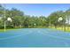 Outdoor basketball court surrounded by lush greenery, perfect for recreation at 2550 Renshaw St, Kissimmee, FL 34747