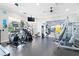 The well-lit gym includes modern equipment for a comprehensive workout experience at 2550 Renshaw St, Kissimmee, FL 34747