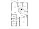 Detailed floor plan showing the layout of the home, including bedrooms, bathrooms, kitchen, and living areas at 2810 Maguire Dr, Kissimmee, FL 34741
