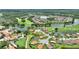 Picturesque aerial view of homes bordering a lake and golf course in the community at 346 Treviso Dr, Kissimmee, FL 34759