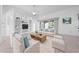 Bright living room featuring built-in shelves, comfortable seating, and access to the patio at 1810 Lee Janzen Dr, Kissimmee, FL 34744