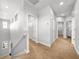 Hallway leading to bedrooms with neutral carpet and white trim, and natural light at 3204 Oxbow Ct, St Cloud, FL 34773