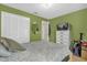Cozy bedroom features a comfortable bed, ample closet space, and a television at 608 Wechsler Cir, Orlando, FL 32824