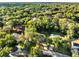 Picturesque neighborhood aerial view featuring tree-lined streets and well-maintained homes in a serene setting at 7043 Carlene Dr, Orlando, FL 32835