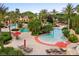 Aerial view of multiple pools surrounded by palm trees and lounge chairs creating a resort atmosphere at 746 Terra Lago St, Davenport, FL 33897