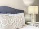 Cozy bedroom detail featuring plush pillows and a stylish bedside lamp at 1361 Tuscan Ter # 7303, Davenport, FL 33896