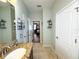 Bathroom view of vanity with a granite countertop at 15230 Evergreen Oak Loop, Winter Garden, FL 34787