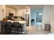 Modern kitchen with an island and stainless steel appliances at 1940 Egret Meadows Ave, Kissimmee, FL 34744