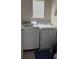 Efficient laundry room featuring a modern Samsung washing machine and dryer set for convenient laundry tasks at 1940 Egret Meadows Ave, Kissimmee, FL 34744