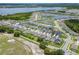 An aerial view of a new development including water views at 2223 Bluebird Pl, St Cloud, FL 34771