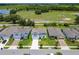 Areal view of a neighborhood featuring beautiful homes and well-maintained landscaping at 2223 Bluebird Pl, St Cloud, FL 34771