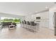 Bright, open-concept kitchen featuring an island with barstool seating at 2223 Bluebird Pl, St Cloud, FL 34771