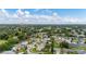 Expansive aerial view of a residential neighborhood with tree-lined streets on a partly cloudy day at 2569 Tandori Cir, Orlando, FL 32837