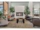 Elegant lobby area with comfortable seating, a fireplace, and stylish decor, creating a welcoming ambiance at 2708 Camaro Dr, Kissimmee, FL 34746