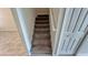 Carpeted staircase to the second floor at 4634 Tribute Trl, Kissimmee, FL 34746