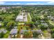 Aerial view of the property showing its location within a tree-lined residential area at 5312 Kingswood Dr, Orlando, FL 32810