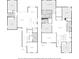 Detailed floor plan of both floors, including a kitchen, living room, bedrooms, and study at 6808 Goldflower Ave, Harmony, FL 34773