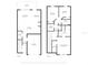 Detailed floor plan showcasing layout of a two-story home, including room dimensions at 816 Longboat Dr, Davenport, FL 33896