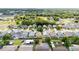 Aerial view showcases a tranquil residential area with lush greenery and orderly street layout at 1506 Brookebridge Dr, Orlando, FL 32825