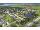 Aerial view of the neighborhood with homes, lakes, and green spaces at 1525 Gants Cir, Kissimmee, FL 34744