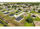 Expansive aerial view of a vibrant community with well-maintained homes and lush greenery at 547 Viceroy Ct, Kissimmee, FL 34758