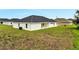 Exterior view of a home featuring a well-maintained lawn and modern design at 547 Viceroy Ct, Kissimmee, FL 34758