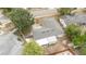 Aerial shot shows this house nestled in a quiet neighborhood at 609 Doheny Way, Casselberry, FL 32707
